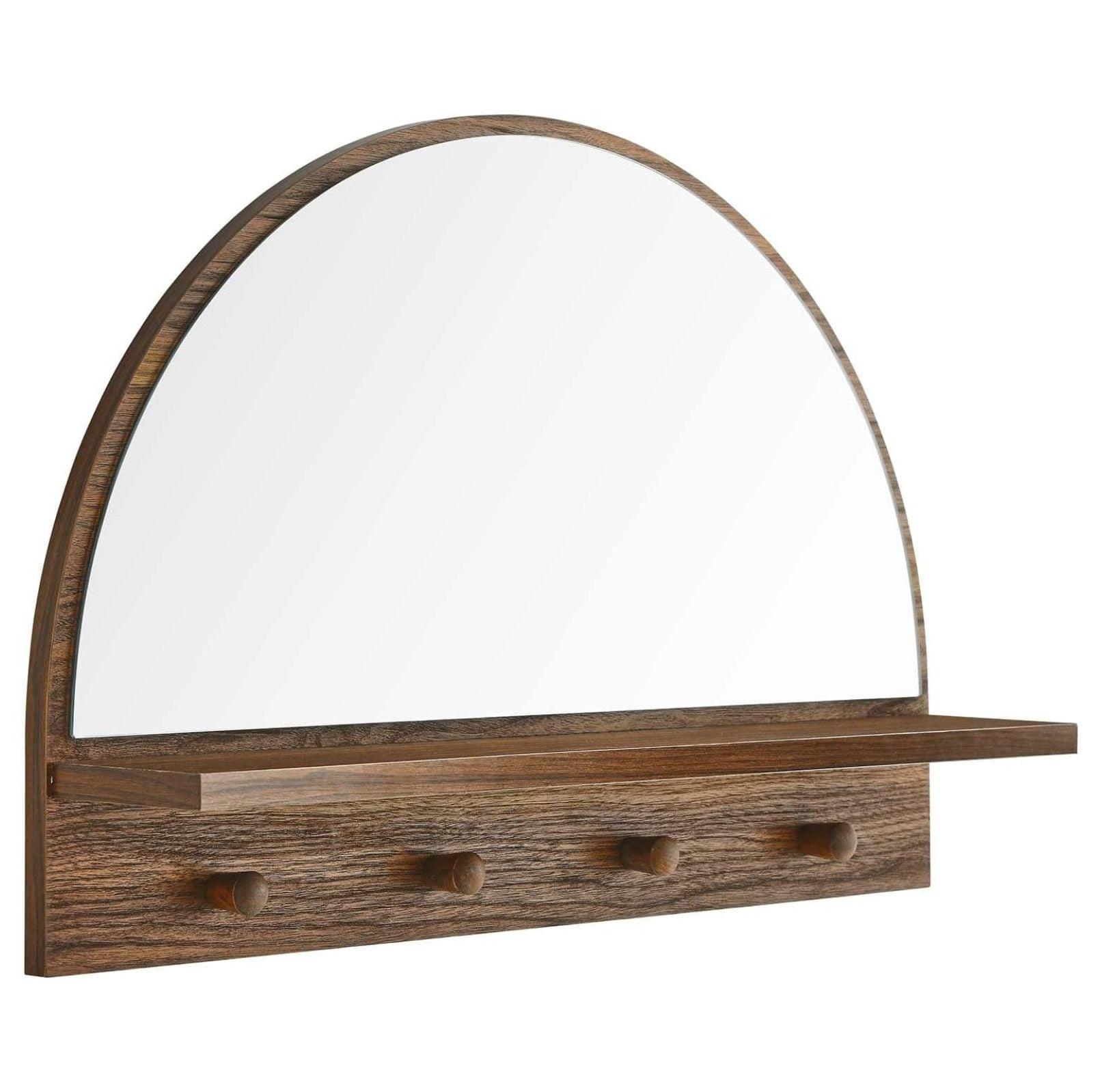 Modway Moonbeam Arched Mirror in Walnut