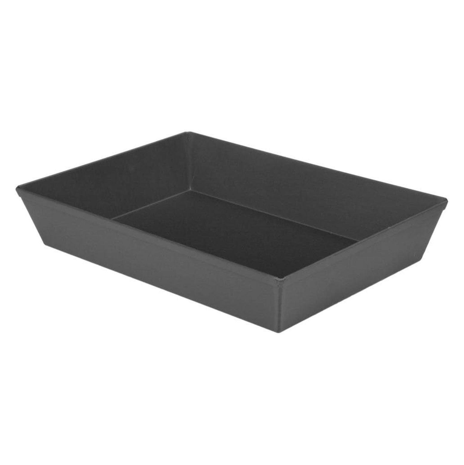 10x14 Inch Black Anodized Aluminum Detroit Style Pizza Pan