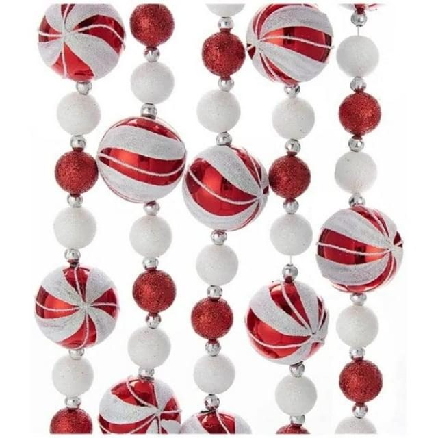 Kurt Adler 6' Glitter Candy Ball Garland & Reviews | Wayfair