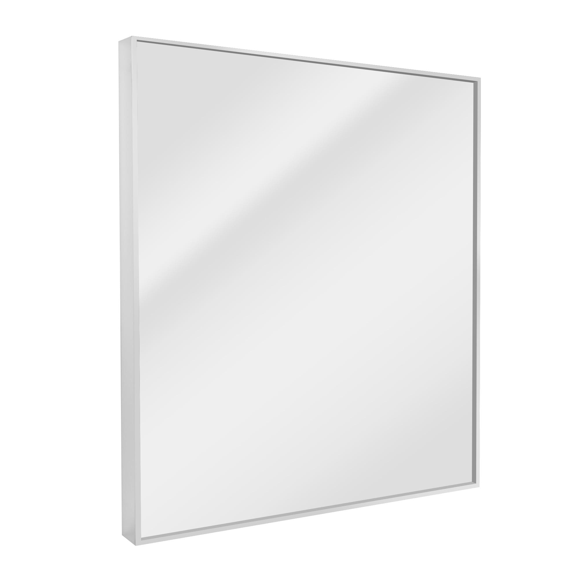 Bright Chrome Rectangular Wall Vanity Mirror 30" x 36"