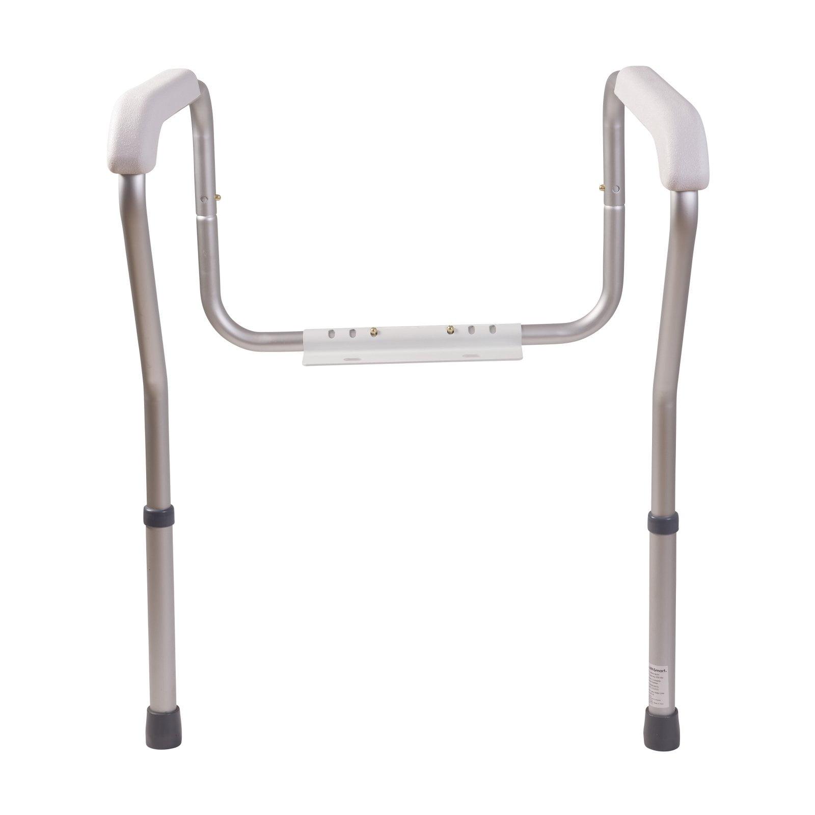 Adjustable Aluminum Toilet Safety Frame with Antimicrobial Protection