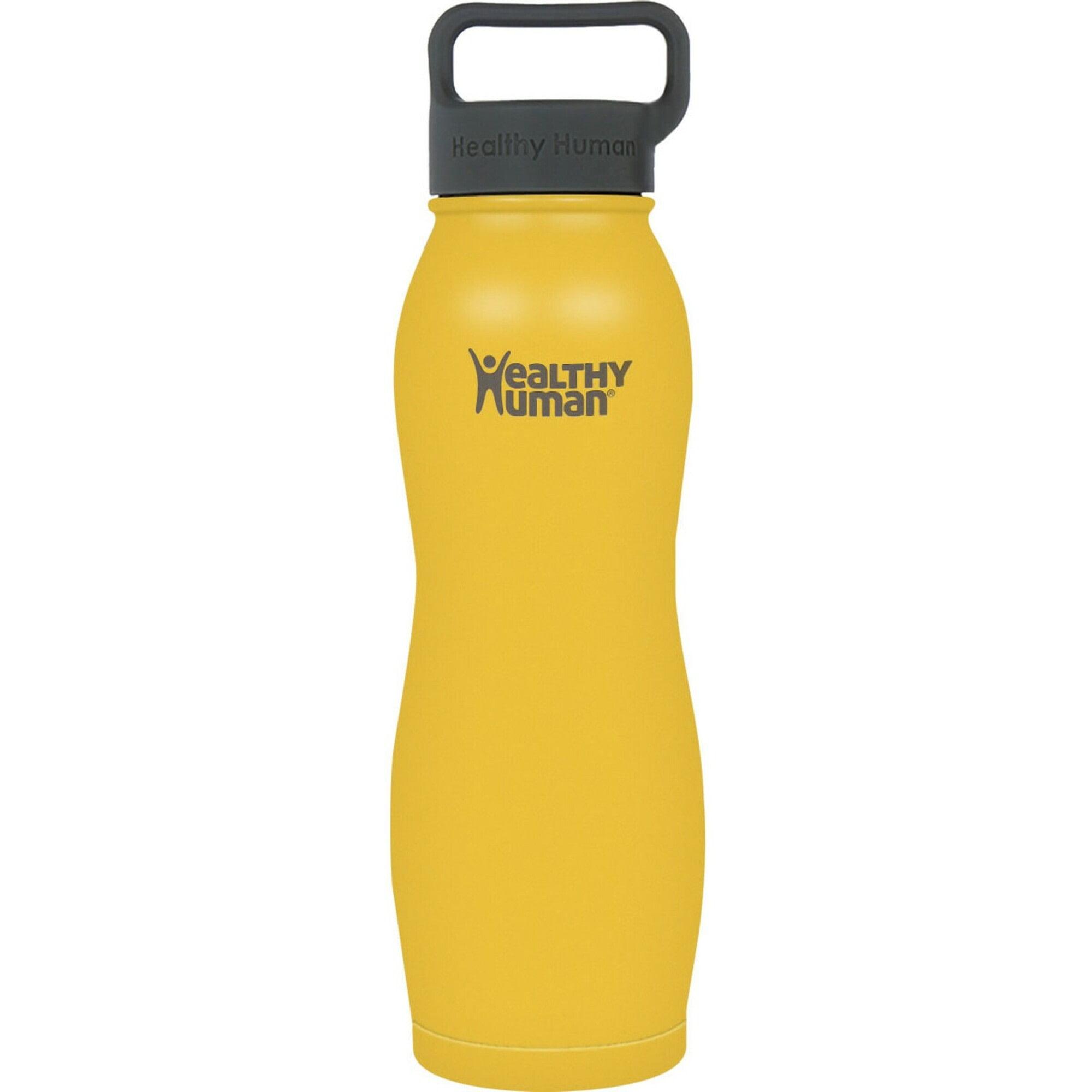Healthy Human Stainless Steel Curve Water Bottle |(21 oz/ 621 ML, Limoncello)