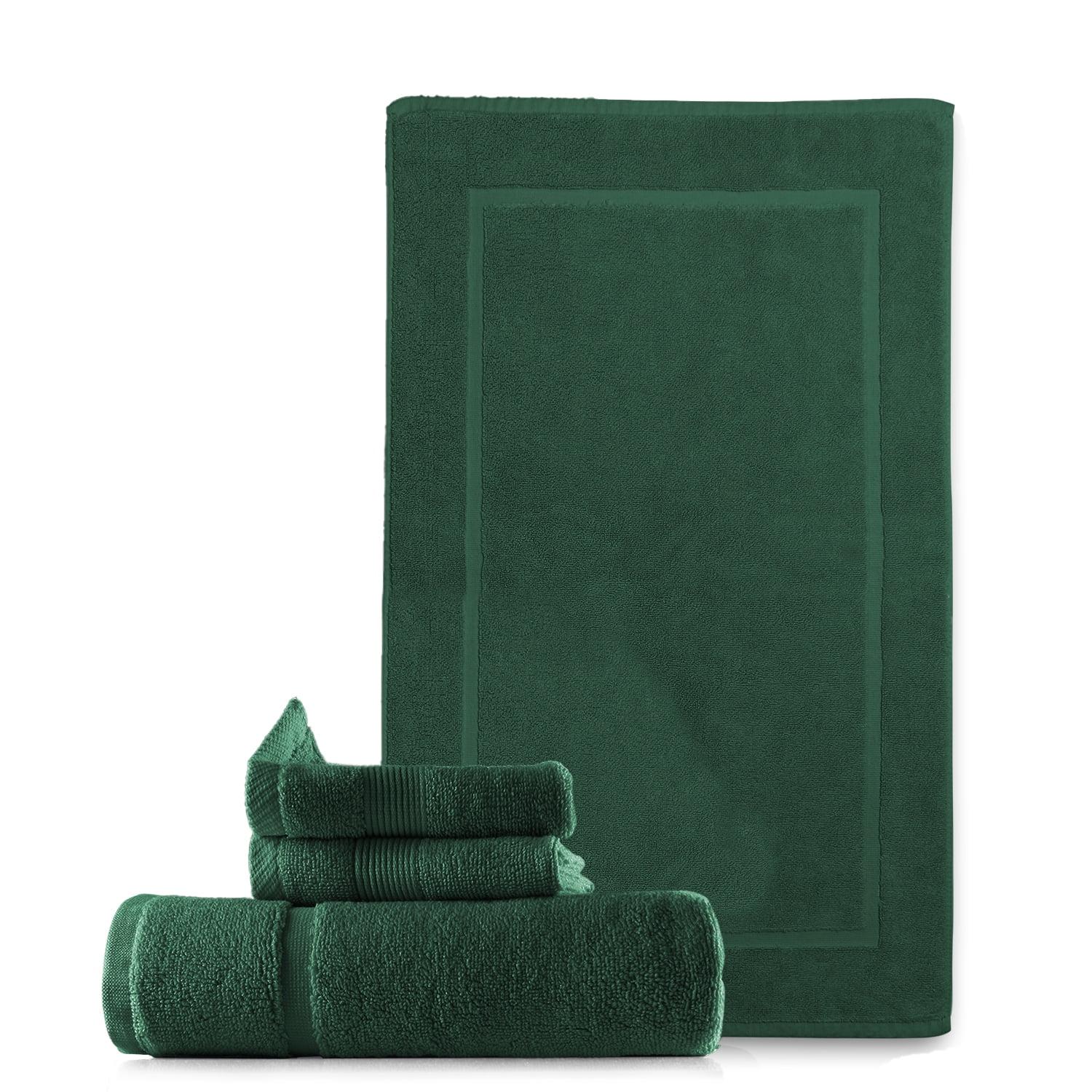 Hearth & Harbor Hearth & Harbor 4-Piece 100% Cotton Mats and Towel Set
