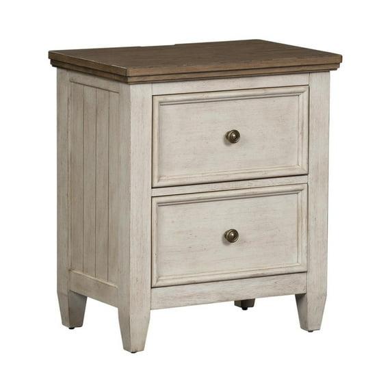 Liberty Furniture Heartland 2 Drawer Night Stand With Charging Station