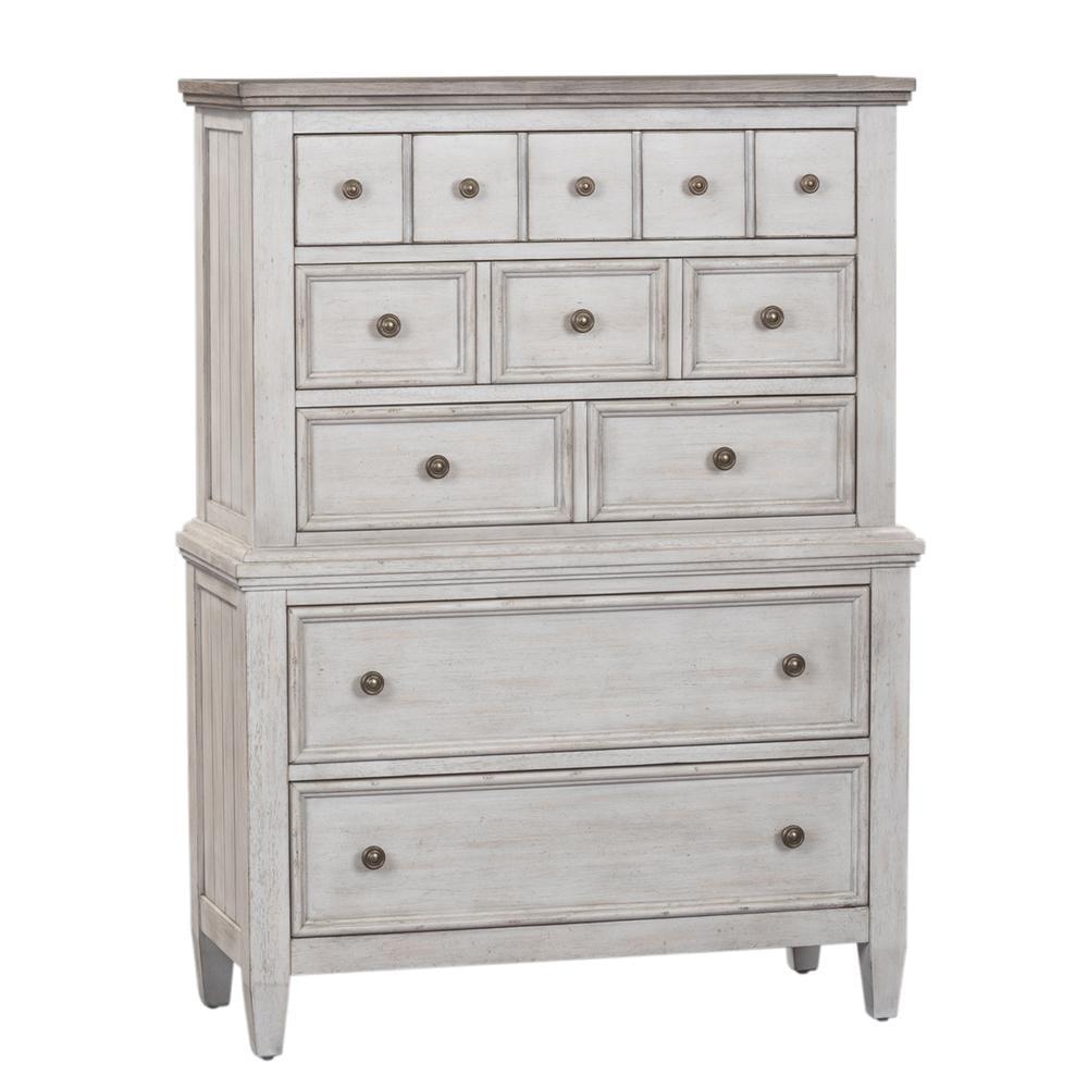 Heartland White 5-Drawer Chest with Felt Lined Drawers