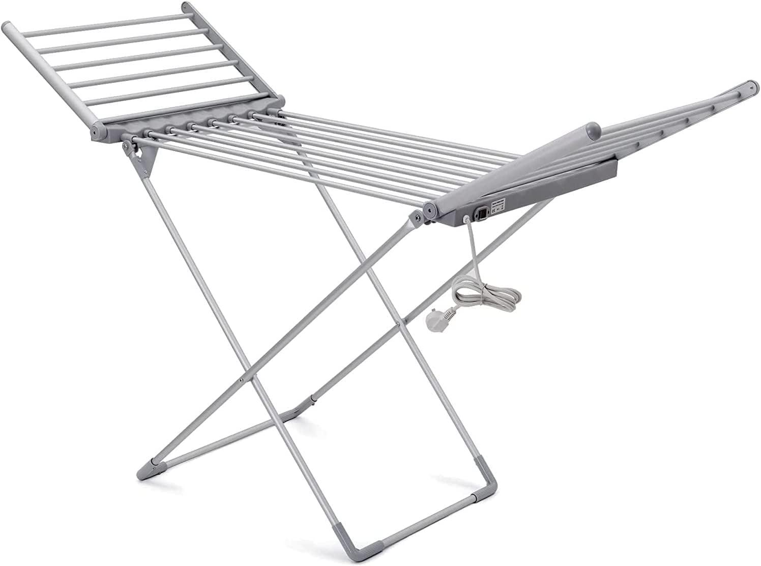 Foldable Heated Aluminum Clothes Drying Rack