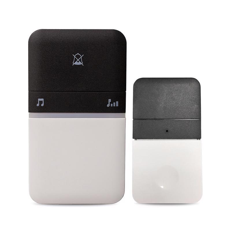 Heath Zenith Piezo Black/White Plastic Wireless Door Chime Kit