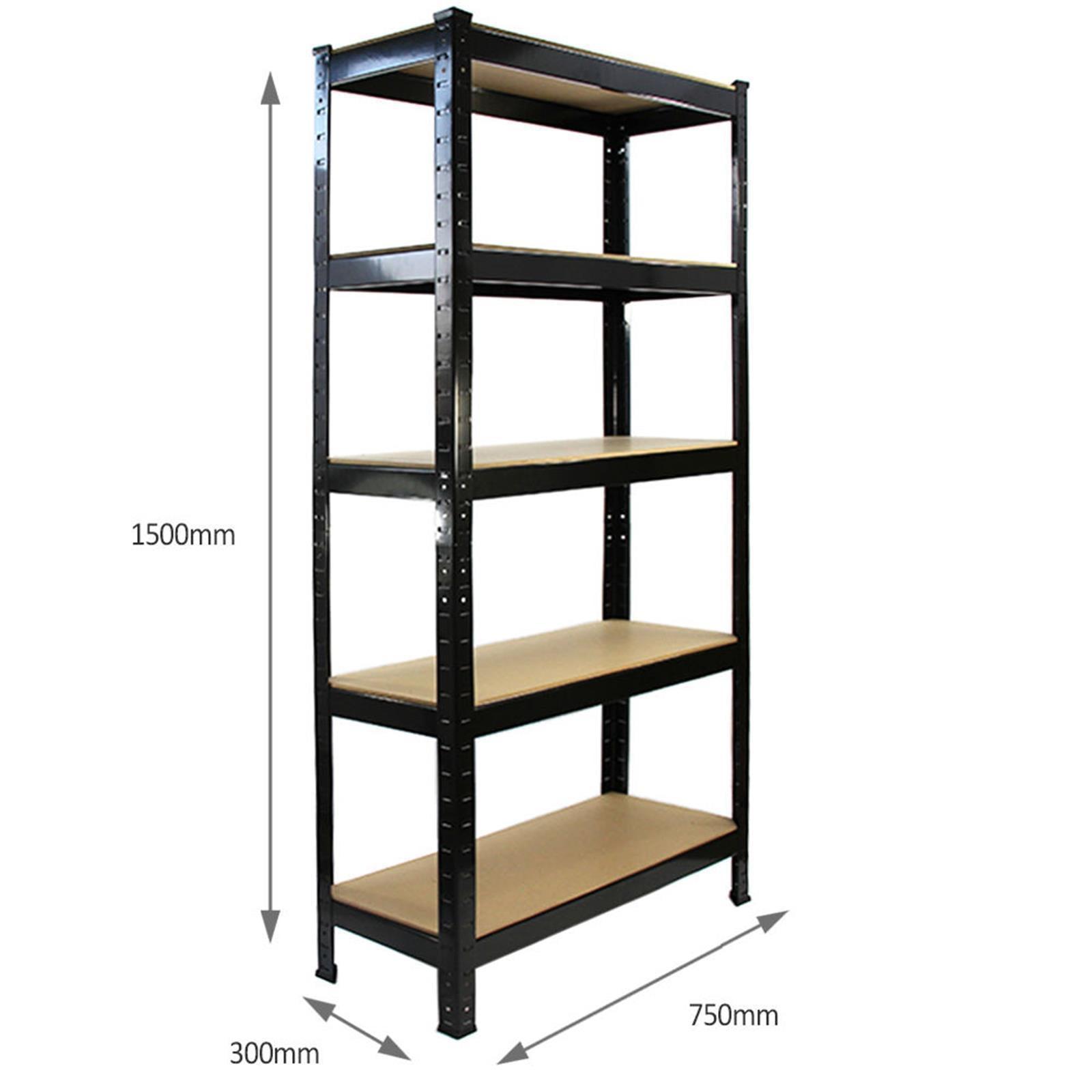 Dayplus 5-Shelf Heavy Duty Metal Muscle Rack Garage Shelving Storage Rack 150CM Shelf