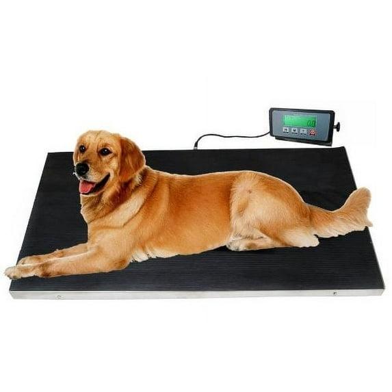 Heavy Duty 660 Pounds Dog Scale with Stainless Steel Platform and Rubber Mat for Dog Cat Pet Alpaca Llama Sheep Fish