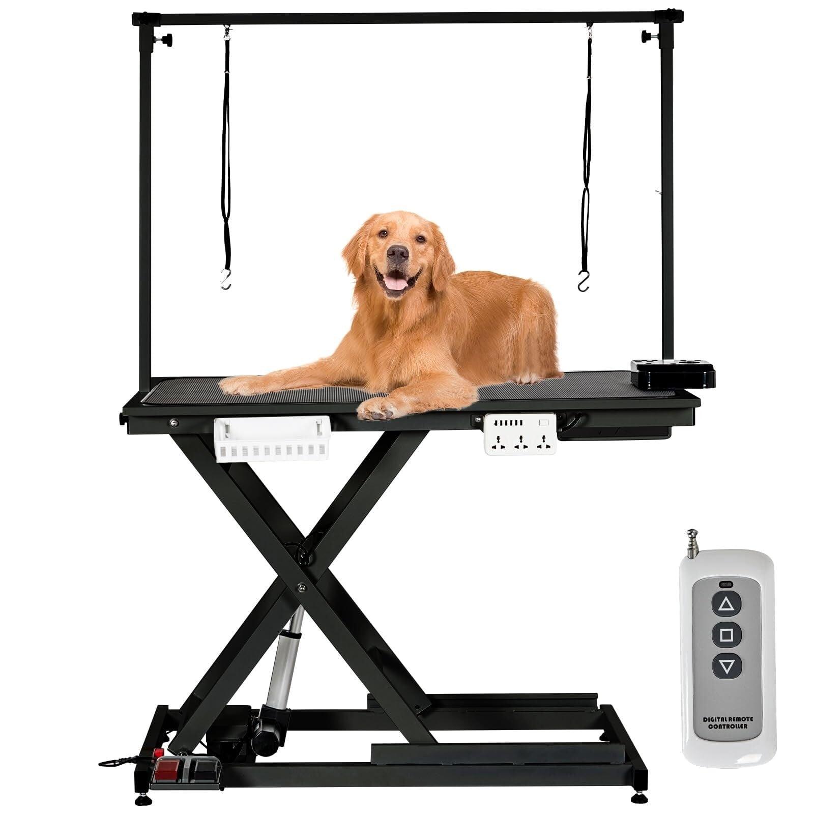 babevy 50'' Electric Dog Grooming Table, Heavy Duty, Height Adjustable Pet Grooming Table | Wayfair