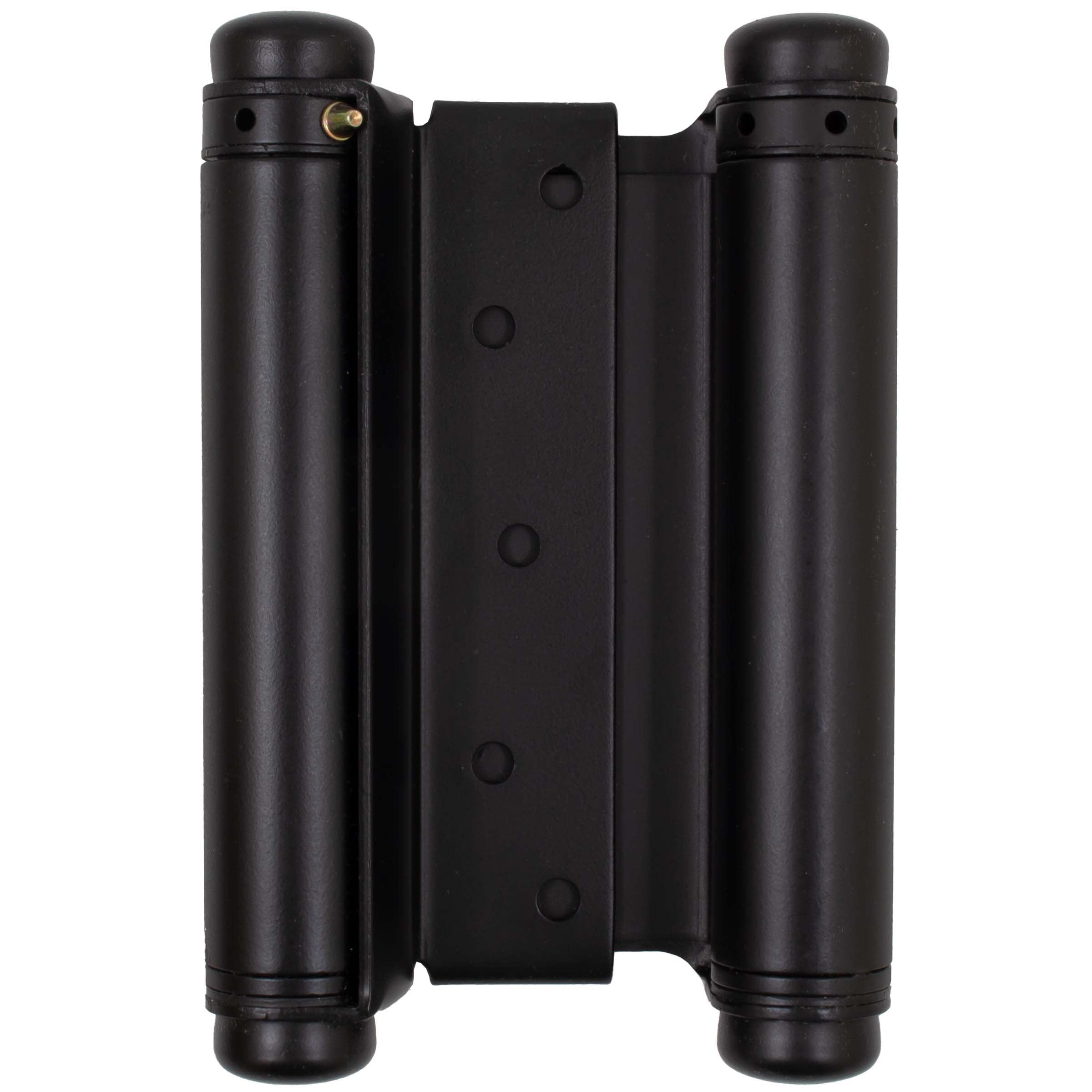 Heavy-Duty Double Acting Spring Hinge, 6 Inches, Fits Doors 1-1/4" to 1-3/4" Thick, 1-Pack, Matte Black by Stone Harbor Hardware