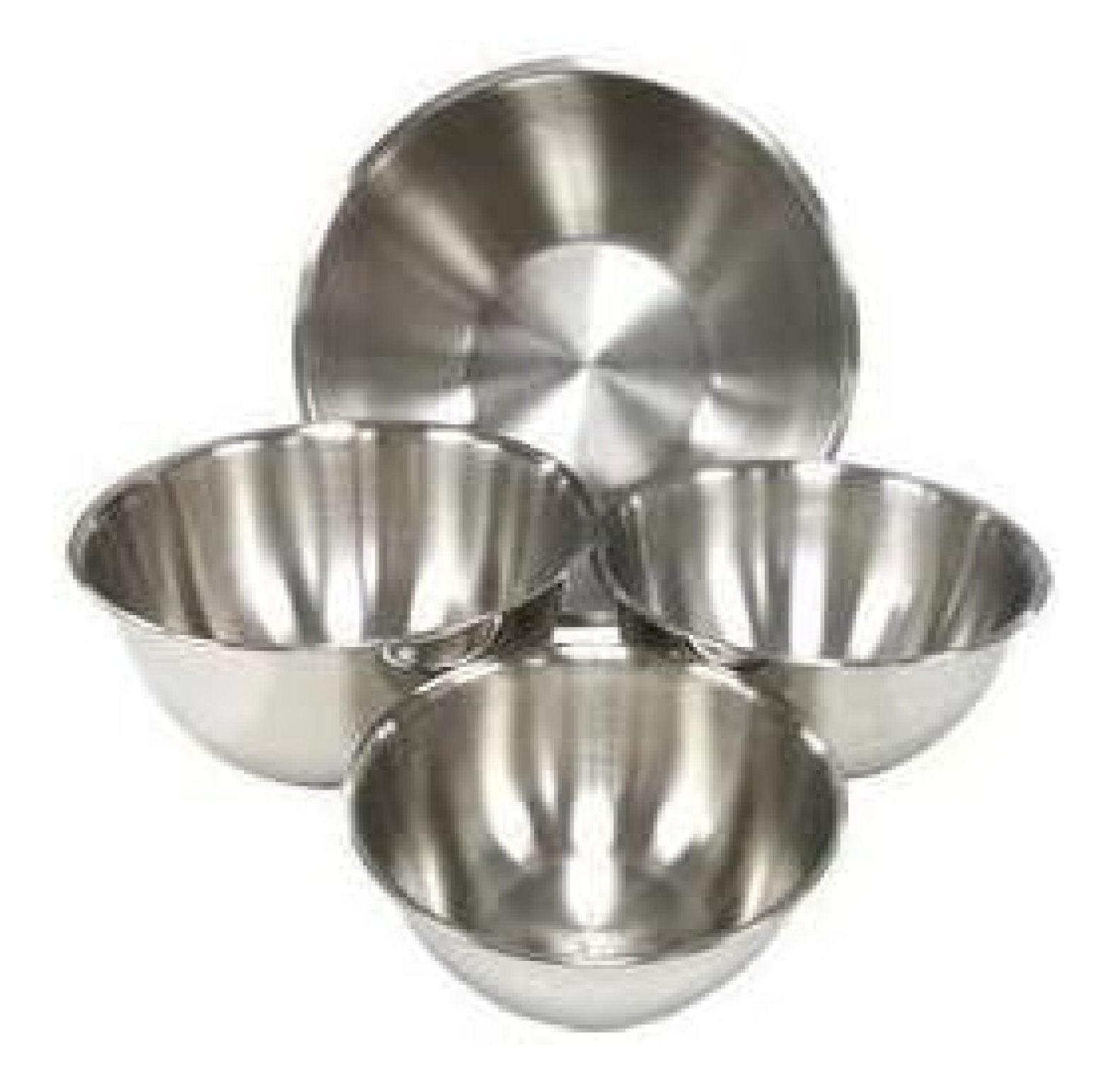 Heavy Duty Stainless Steel Mixing Bowls Set of 4 Sizes