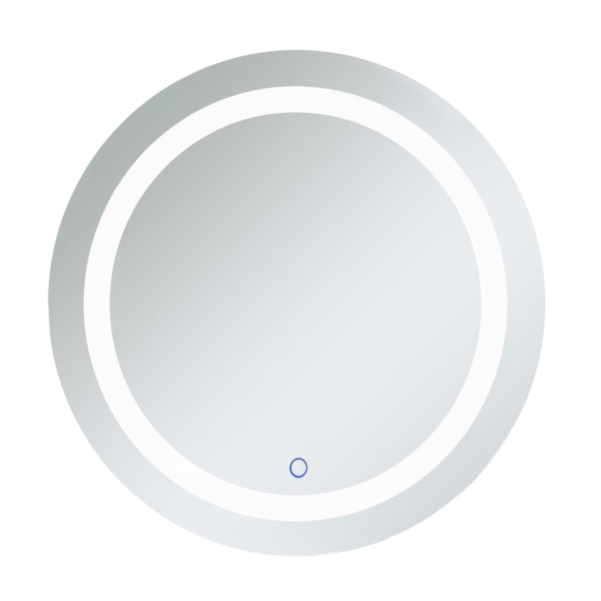 Elegant Lighting Helios 28 inch Hardwired LED mirror with touch sensor and color changing temperature 3000K/4200K/6400K