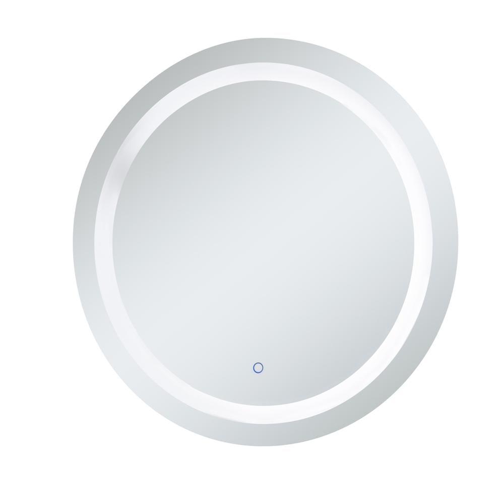 Elegant Lighting Helios 32 inch Hardwired LED mirror with touch sensor and color changing temperature 3000K/4200K/6400K