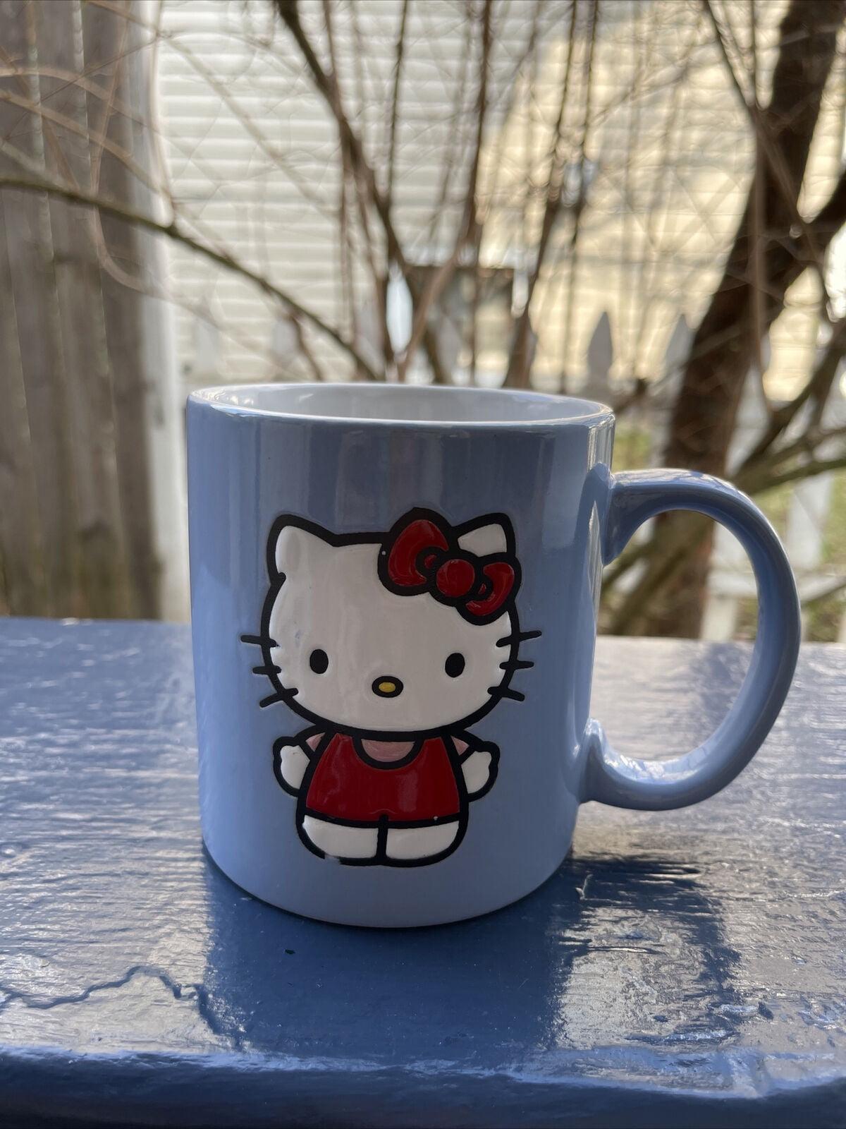 Hello Kitty Blue Ceramic 20oz Mug for Hot and Cold Beverages