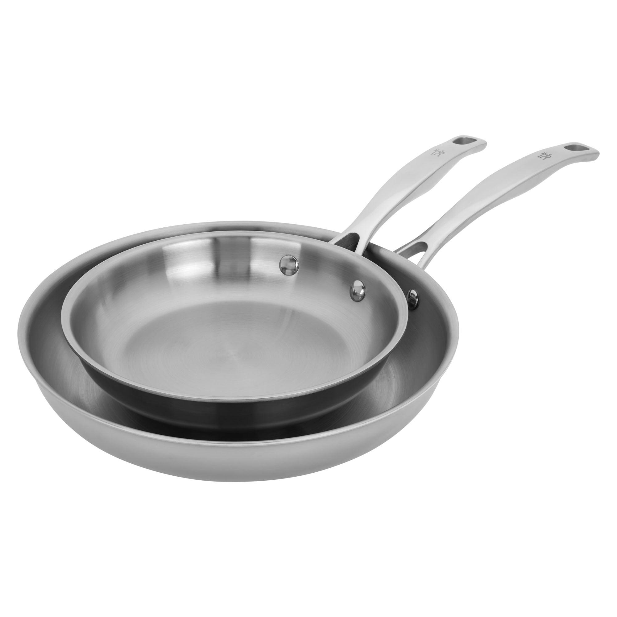 HENCKELS ® Clad H3 2-Piece 8"+10" Stainless Steel Fry Pan Set