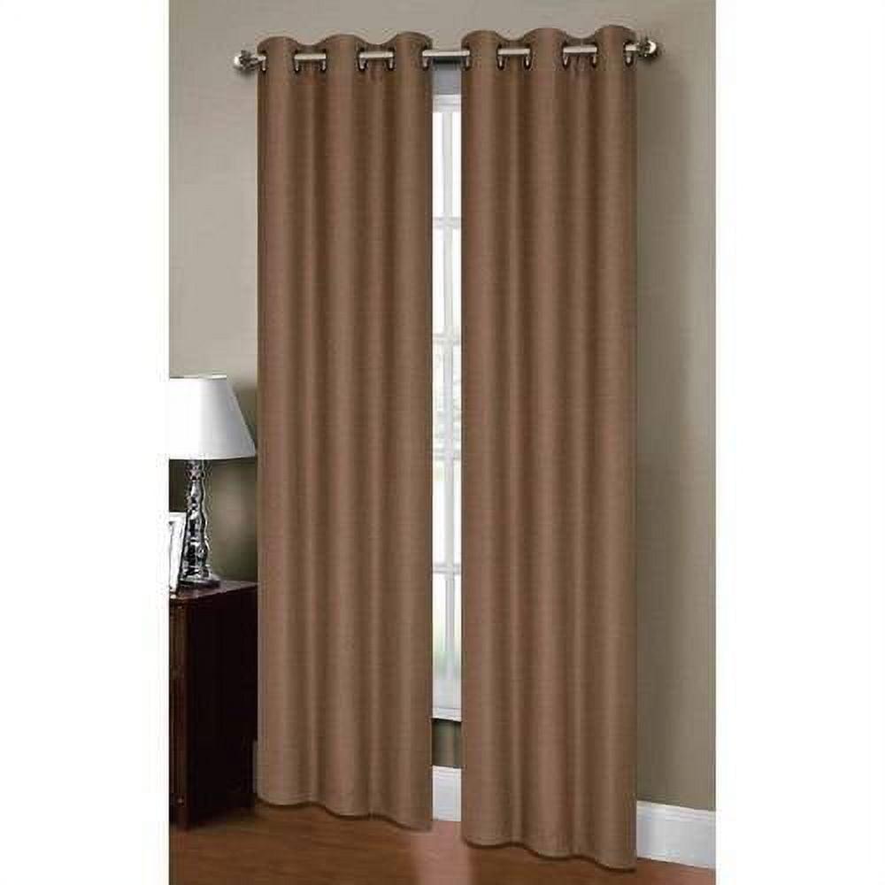 Henley Faux Linen Room Darkening 76 X 84 In. Grommet Curtain Panel Pair