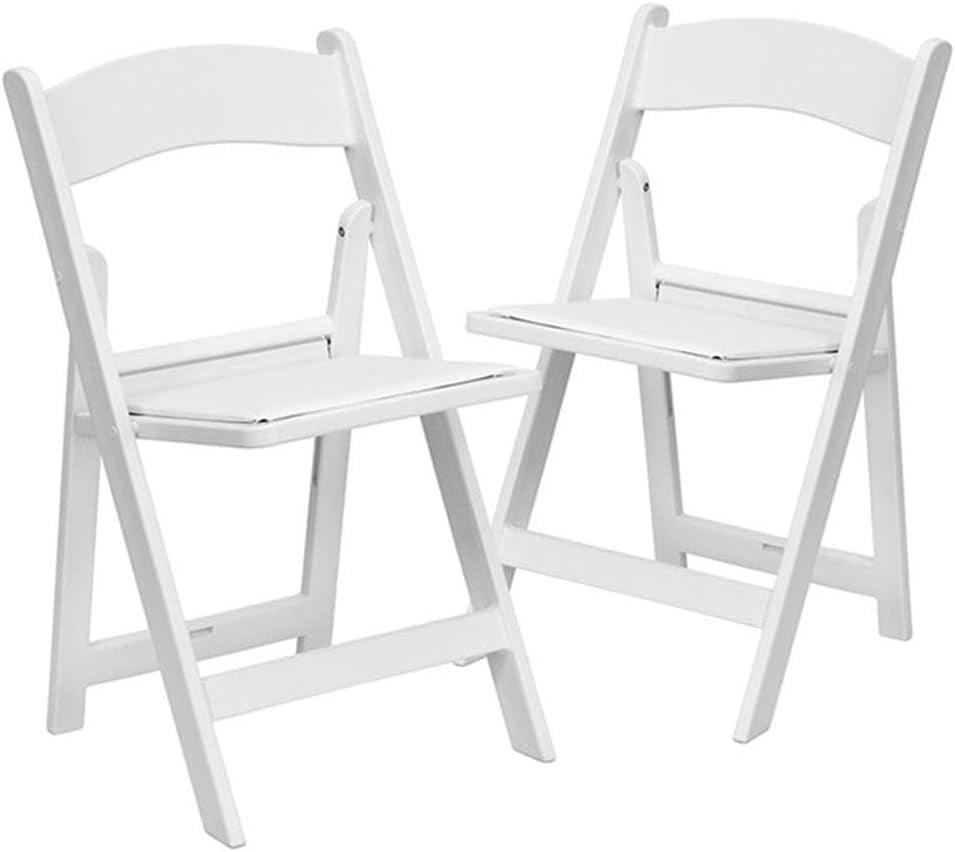 Inbox Zero Hercules Resin Folding Chair - 800LB Weight Capacity Event Chair (Set of 2)