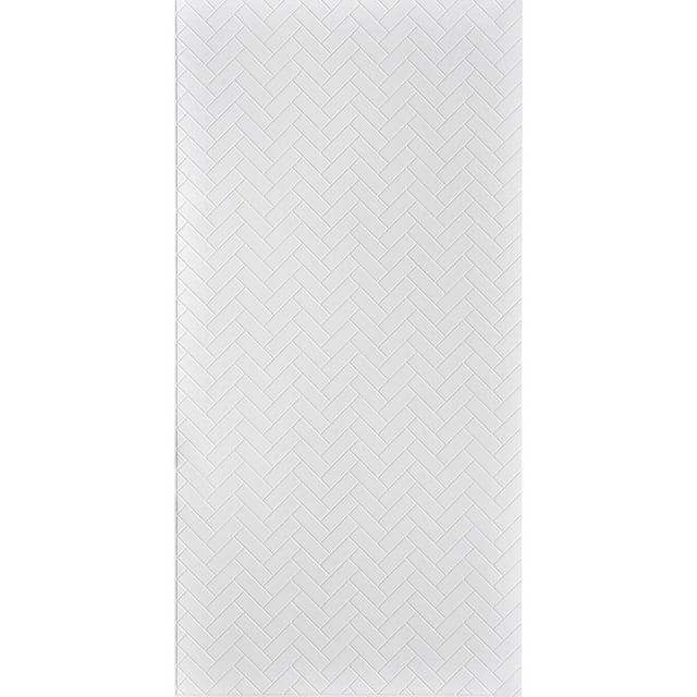 Herringbone MirroFlex 4ft. x 8ft. Glue Up PVC 3D Wall Panels 160 sq.ft.
