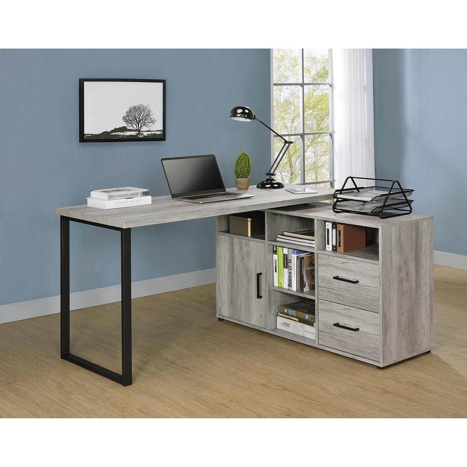 Hertford 2 Drawer L-Shape Desk - Coaster