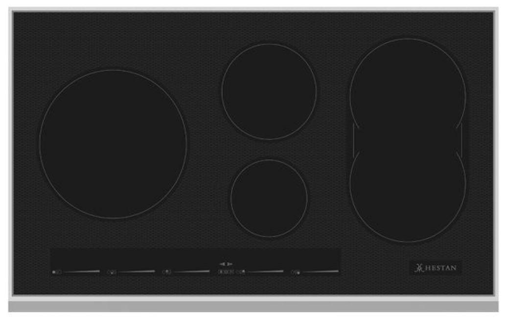 Hestan 36" Black Stainless Steel 5 Burner Induction Cooktop