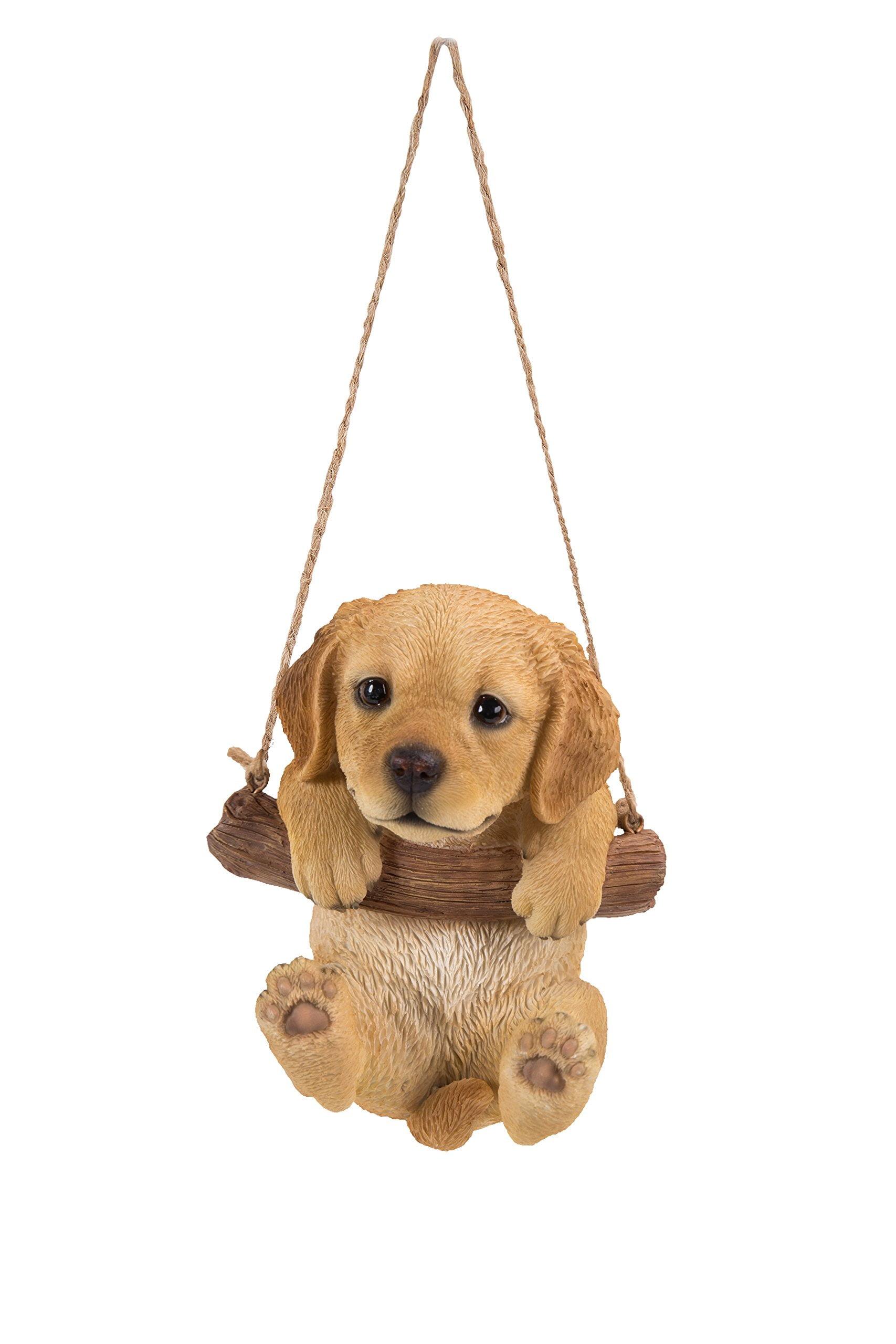 Hi-Line Gift Ltd. Hanging Golden Retriever Puppy Statue