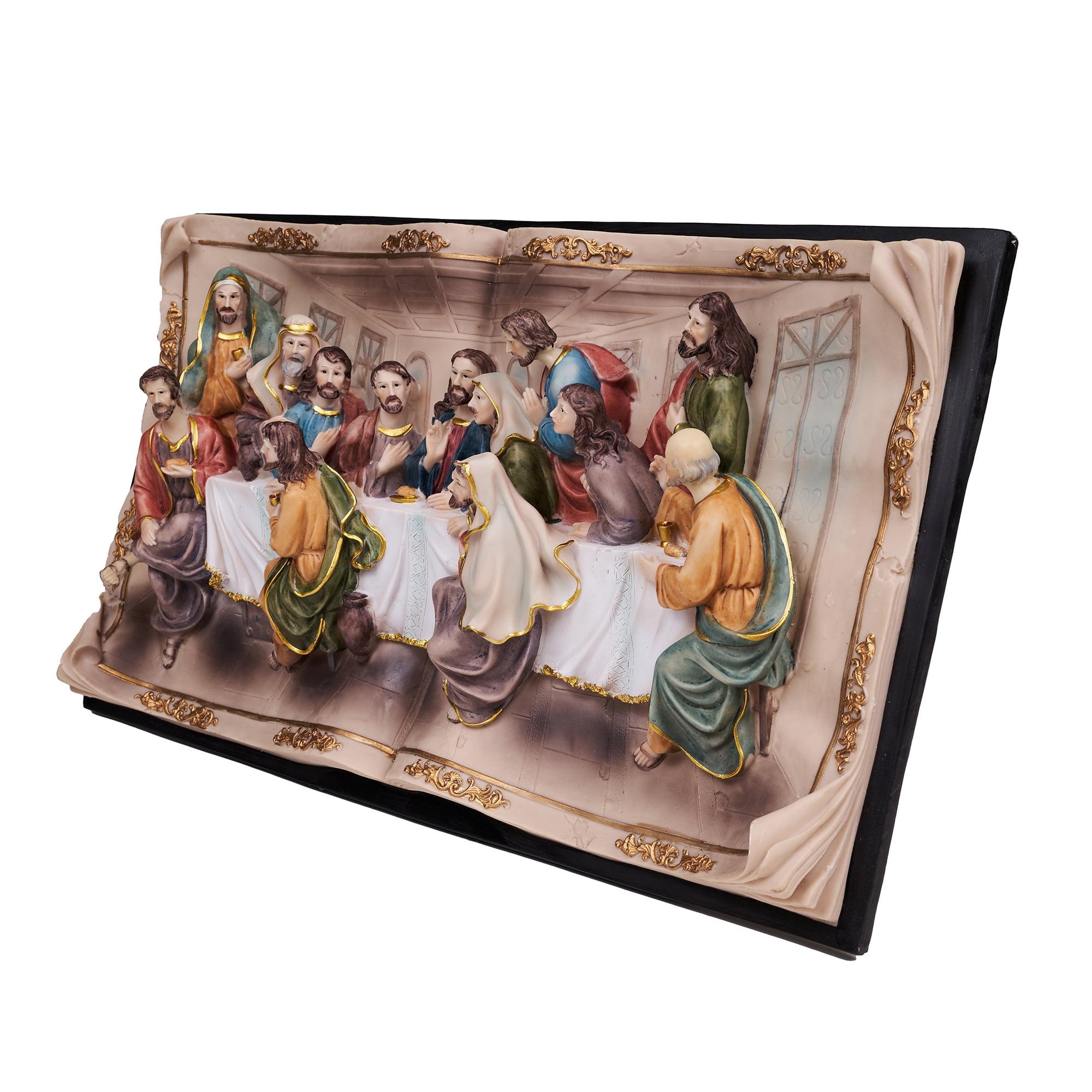 Resin Last Supper Indoor/Outdoor Wall Plaque