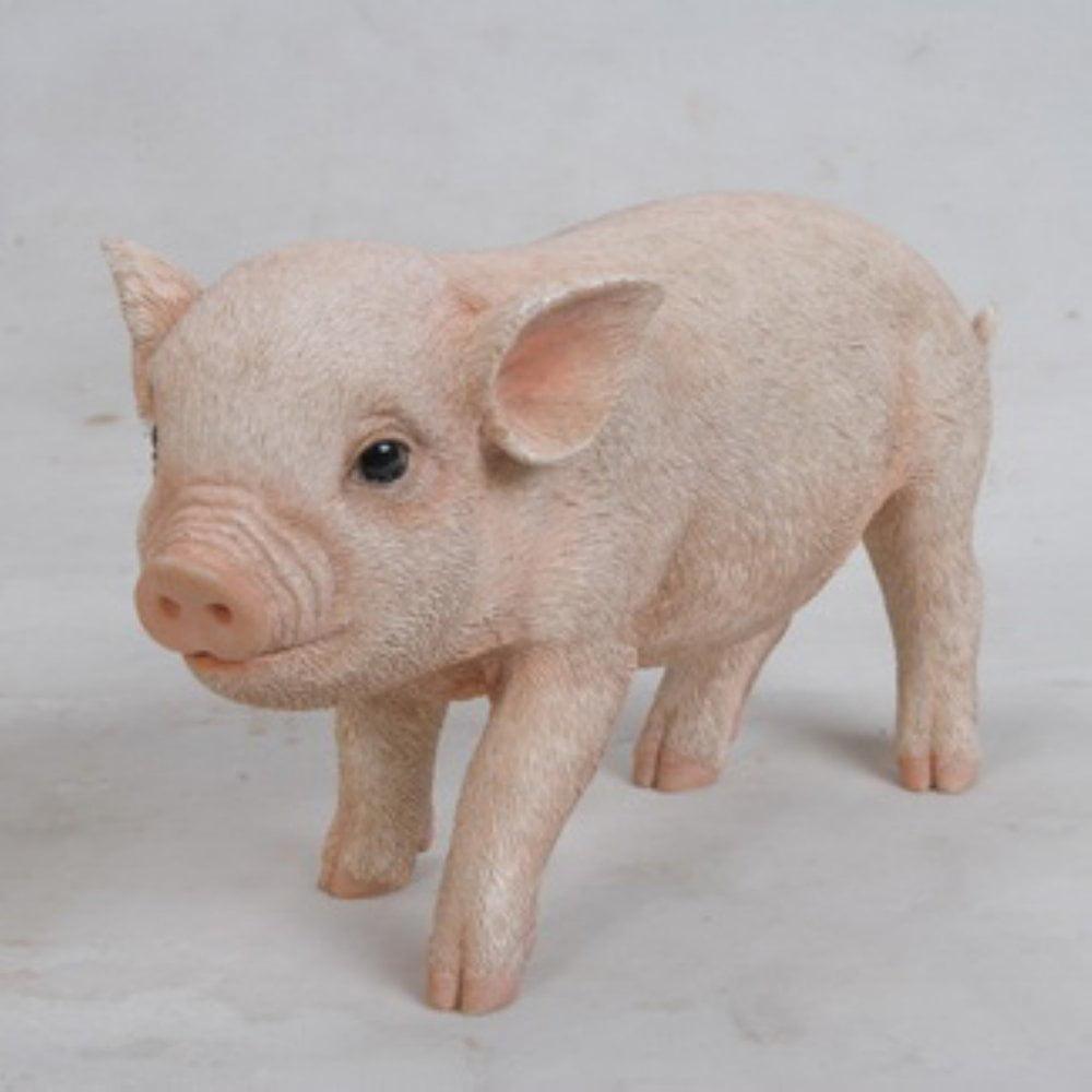 Standing Baby Pig Statue