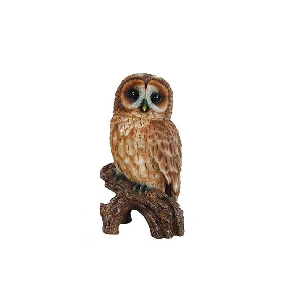 Tawny Owl on Stump Statue