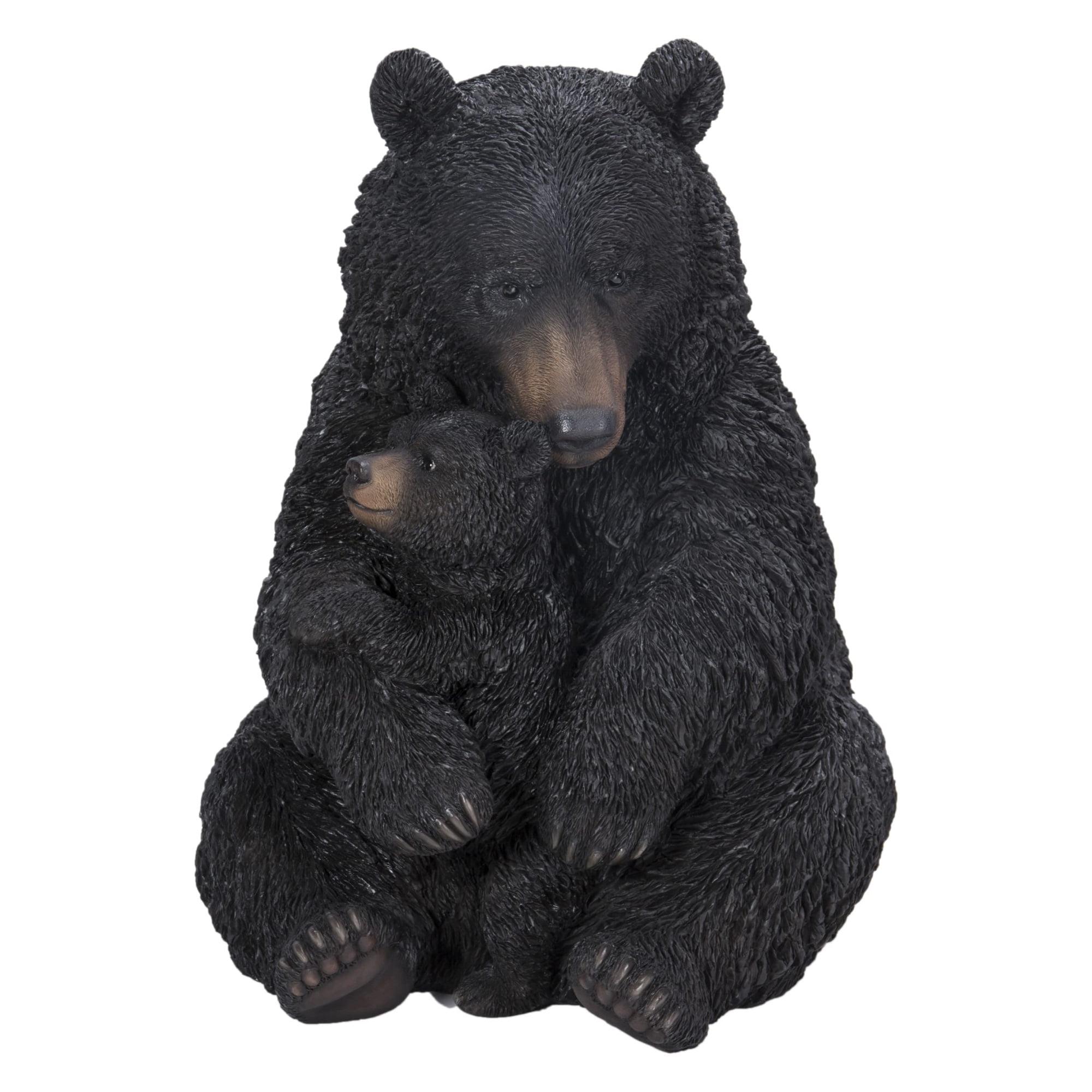 Hi-Line Gift Ltd. Bear Mother and Child Embracing Statue
