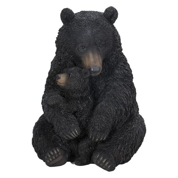 Hi-Line Gift Ltd. Bear Mother and Child Embracing Statue