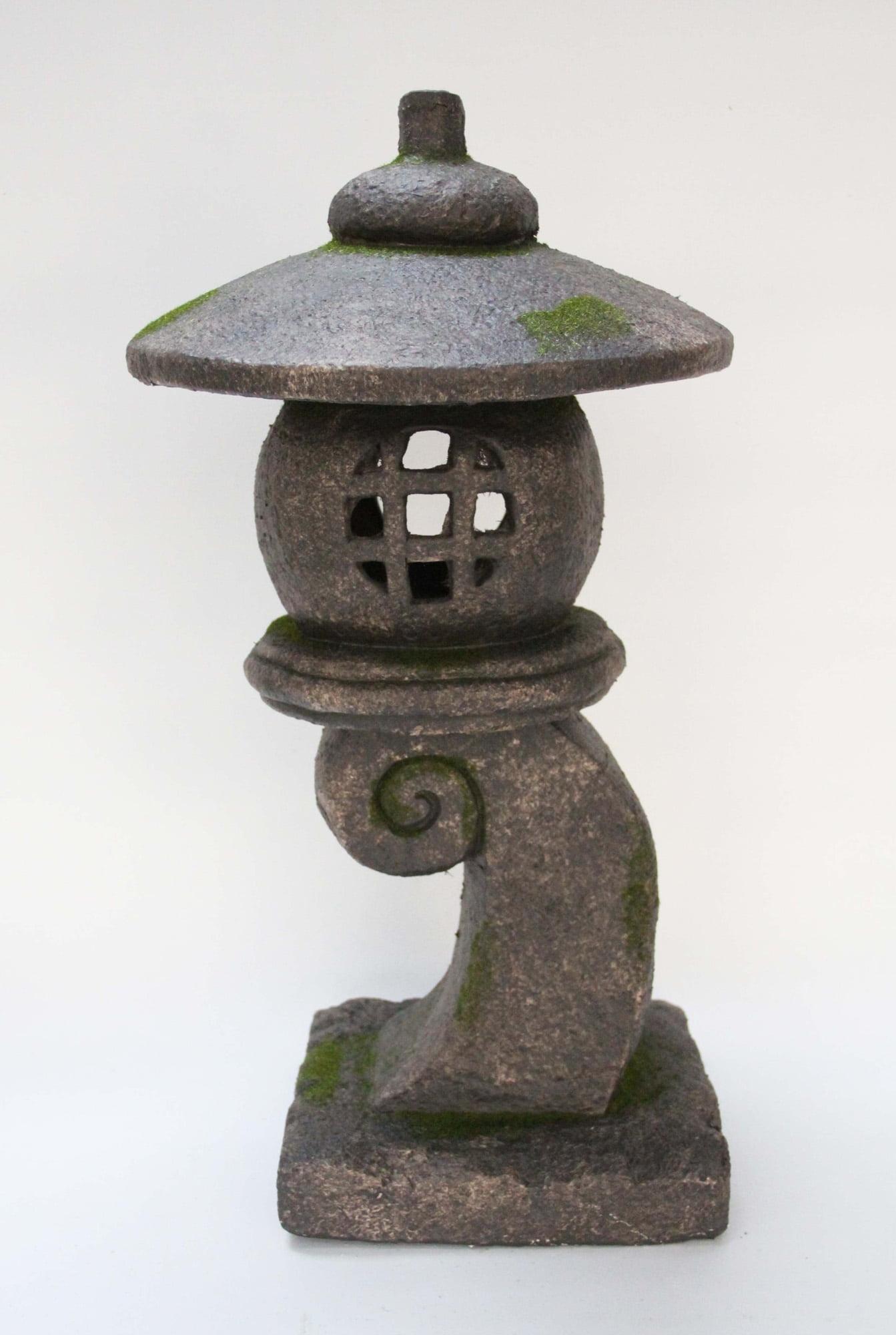 Grey Stone Pagoda Outdoor Hanging Lantern