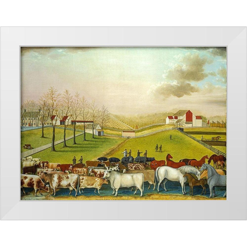 " The Cornell Farm Edward Hicks Classic Farm " by One1000paintings Painting Print