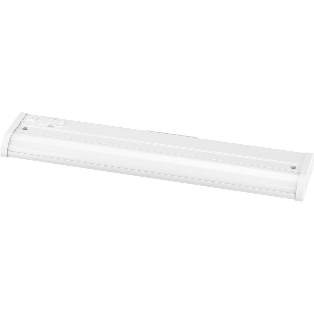 Satin White 18-Inch LED Undercabinet Light with 5-CCT