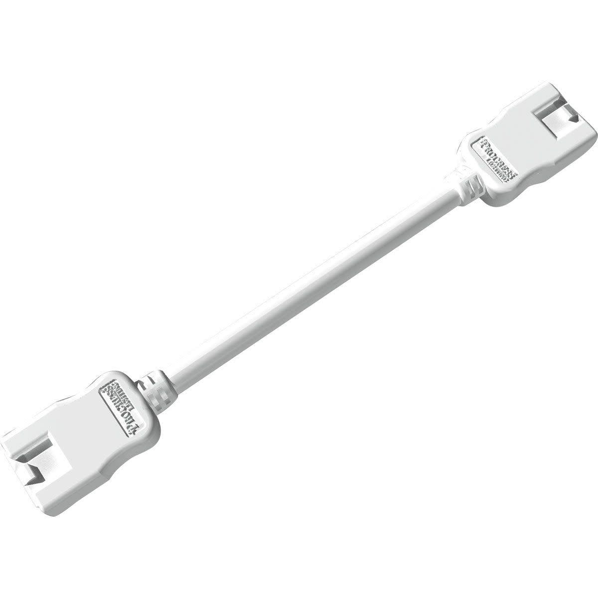 White 6-Inch Coupling Cable Connector for HAL3 Lighting