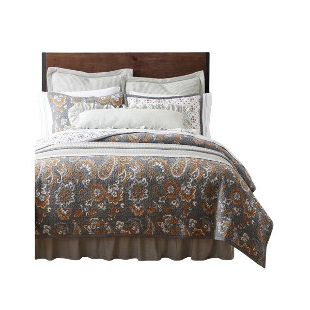 Paseo Road by HiEnd Accents Abbie Cotton Paisley Western Chic Casual Southwestern Reversible Quilt Set