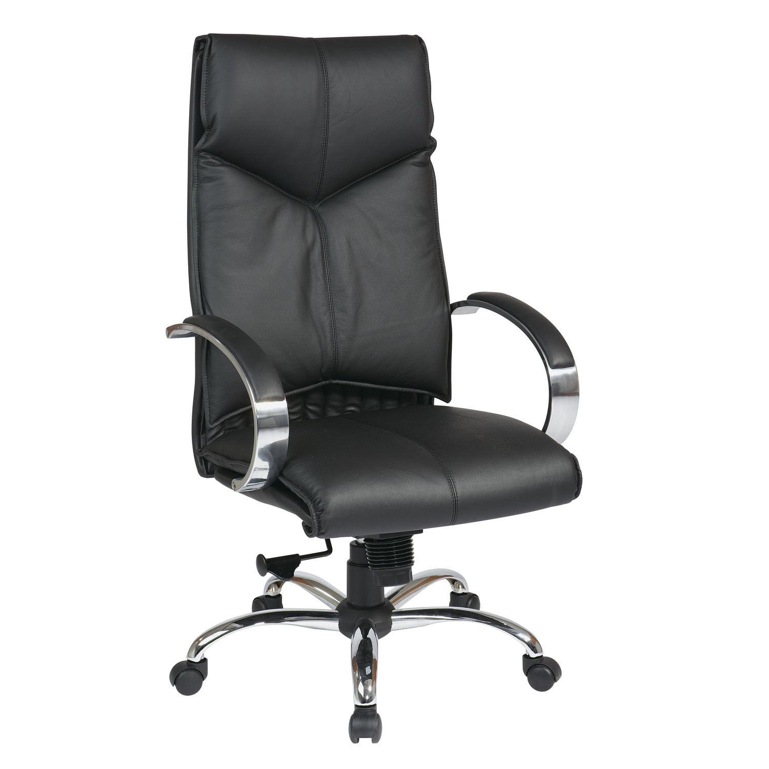 High Back Black Leather Executive Swivel Chair