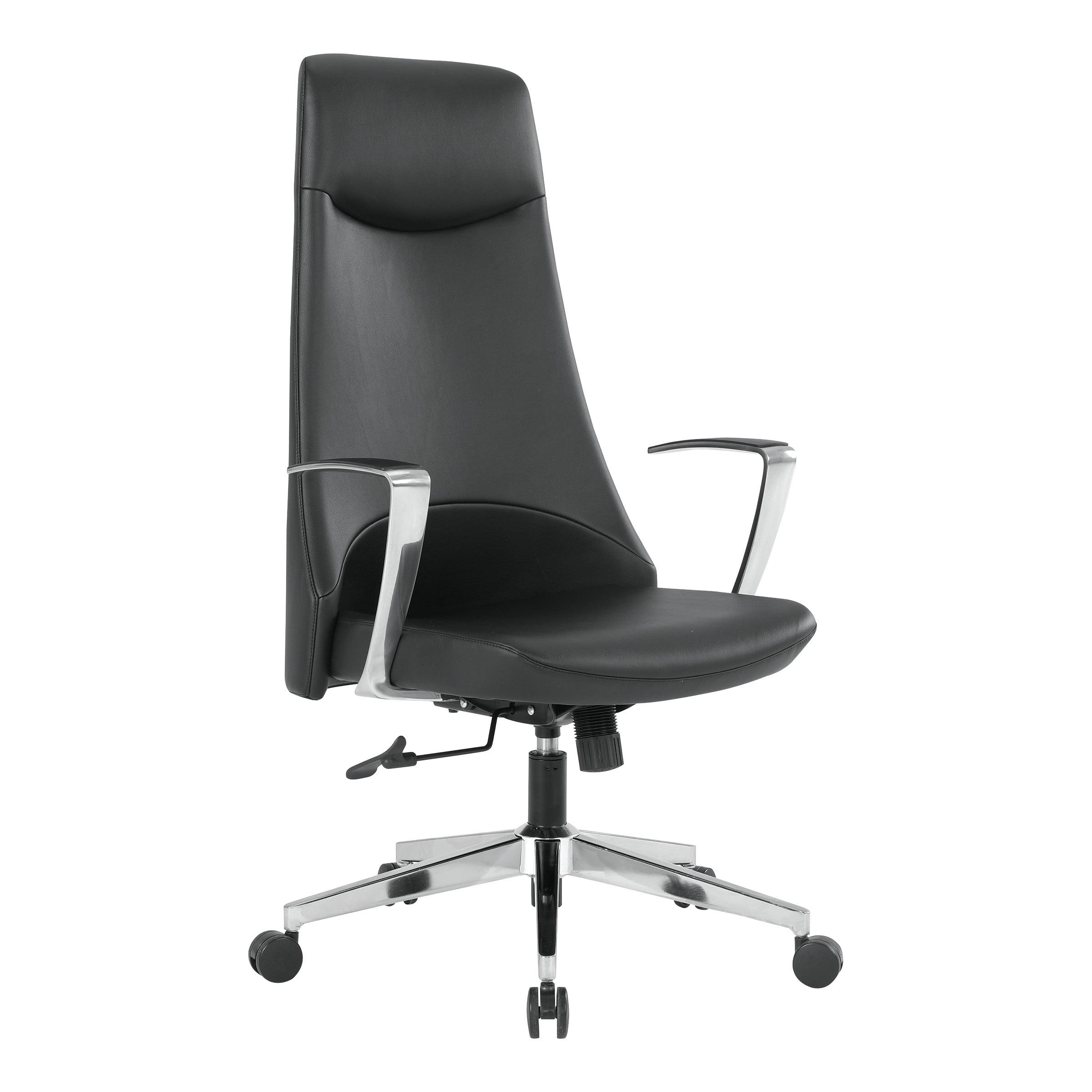 Dillon Black High-Back Swivel Office Chair with Antimicrobial Fabric
