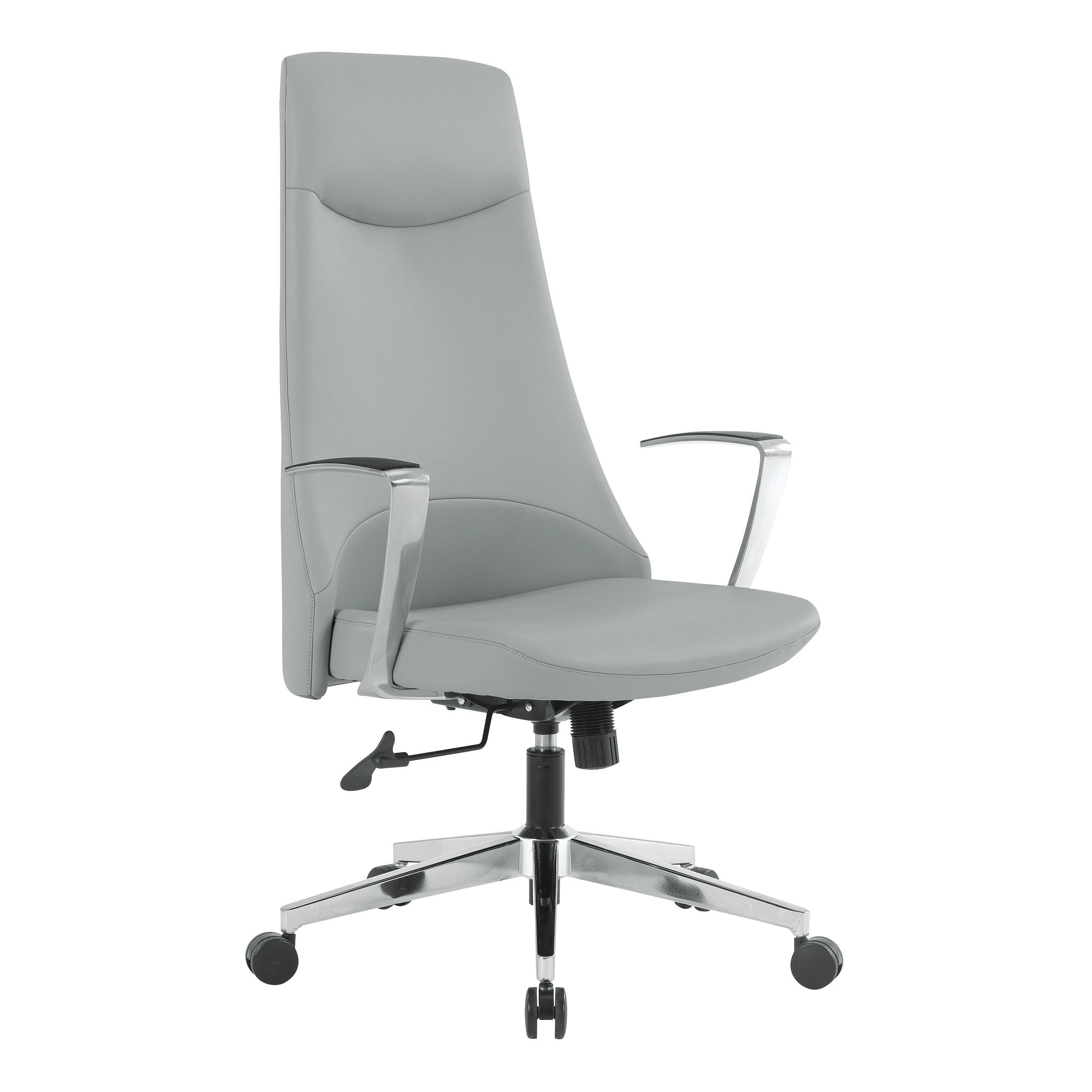 Dillon Steel High-Back Swivel Office Chair in Gray Mesh