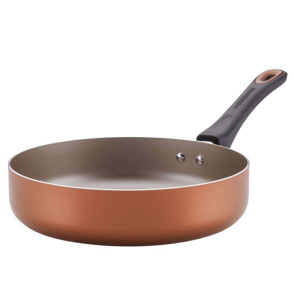 Copper Aluminum Nonstick Deep Fry Pan with Ceramic Coating