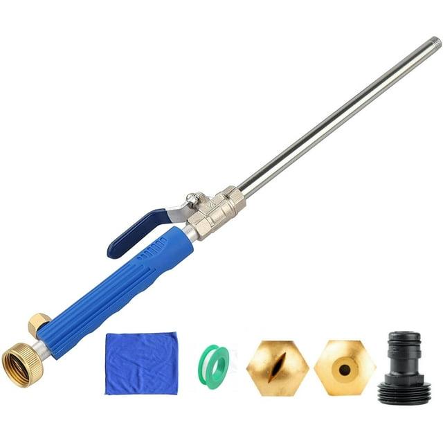 High Pressure Power Washer Water Spray Gun Nozzle Wand Attachment Garden Hose for Gutter Patio Car Pet Window