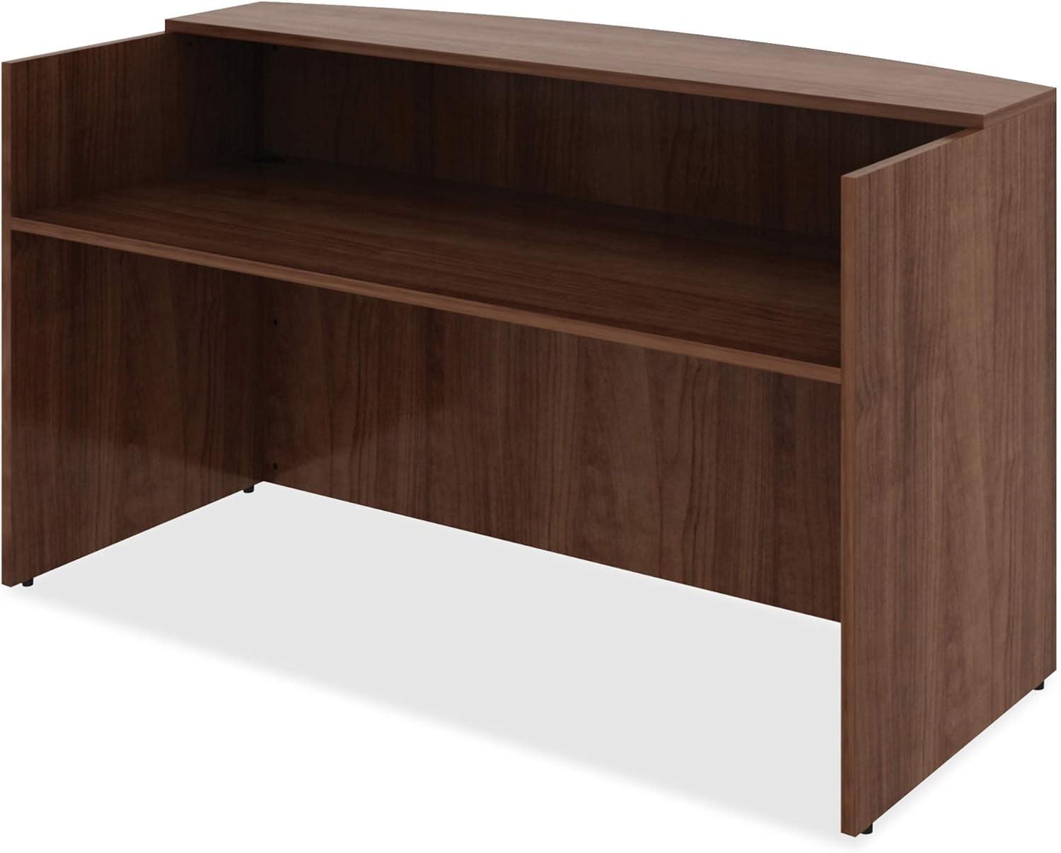 Lorell Essentials Series Rectangle Synthetic Laminate Reception Desk