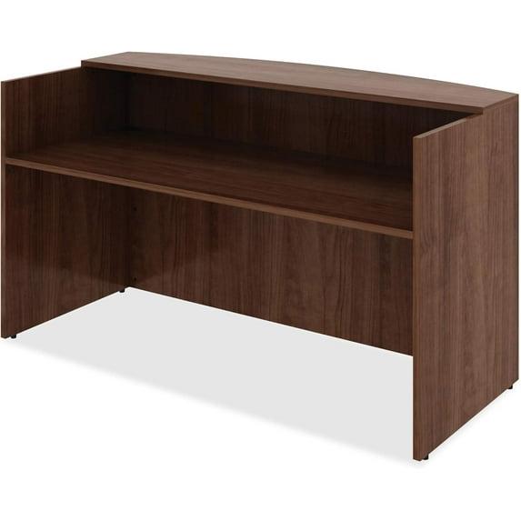 Lorell Essentials Series Rectangle Synthetic Laminate Reception Desk