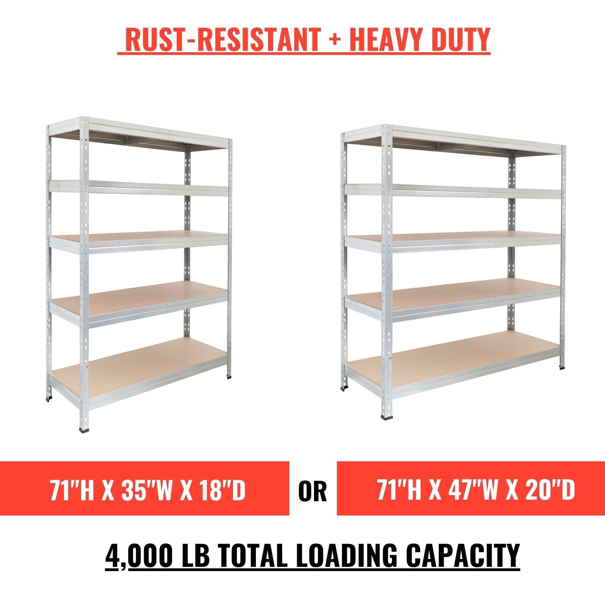AR SHELVING Ar Shelving 4,000 lbs Rust Resistant & Heavy Duty Collection for Industry, Commercial and Garage