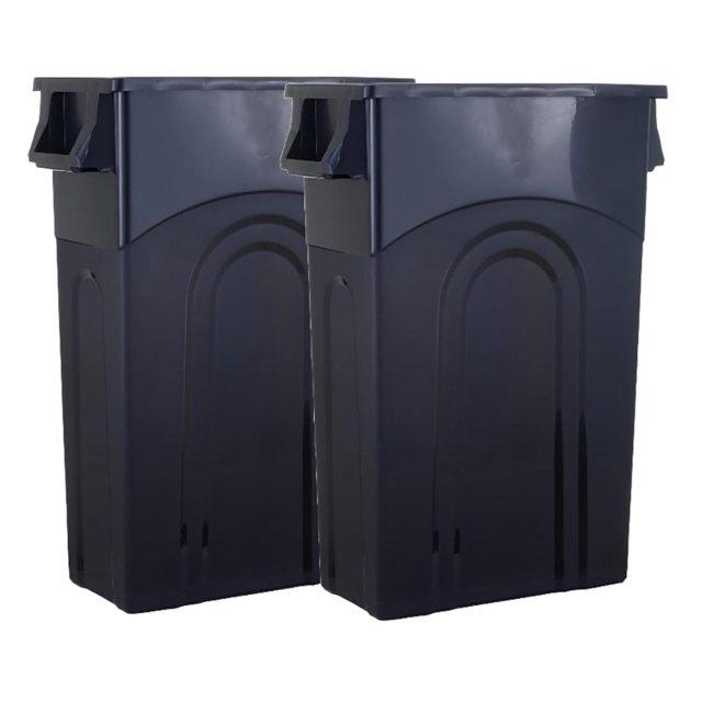 United Solutions United Solutions Highboy Waste Container, 23 Gal, 2 Pack, Space Saving