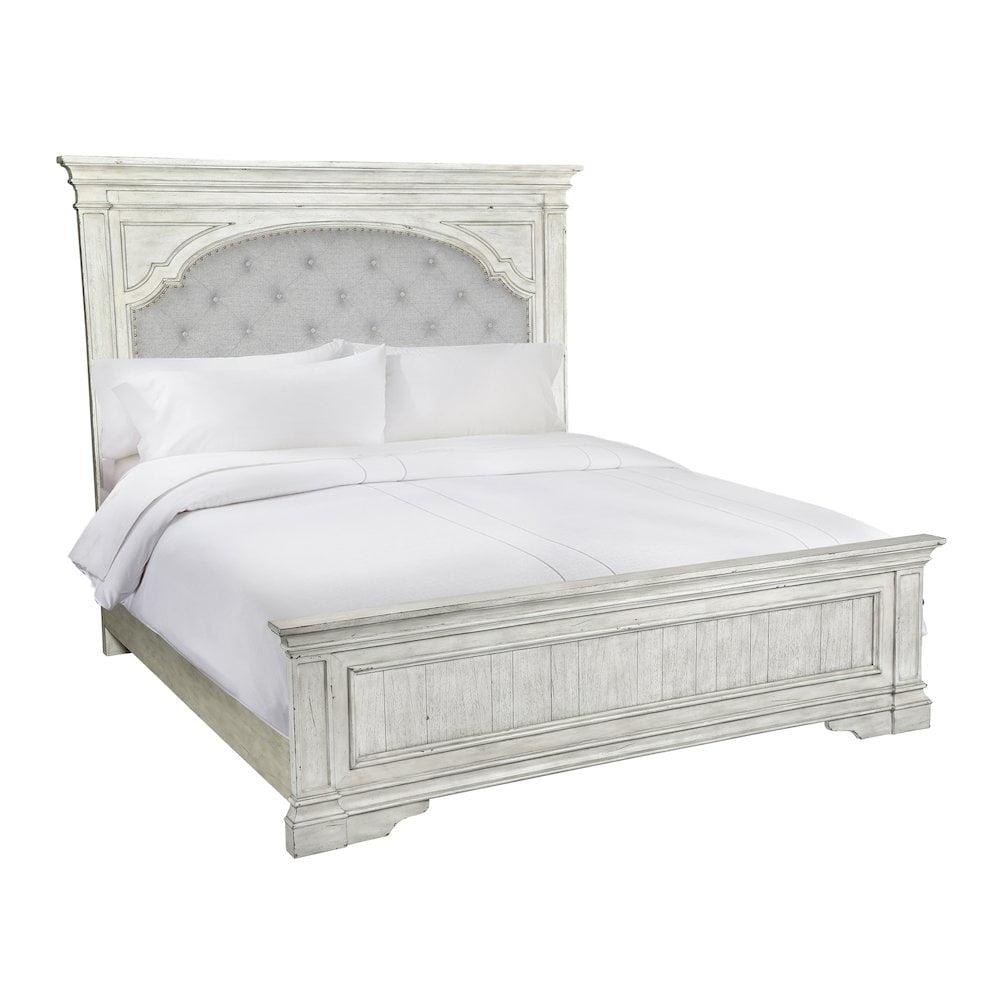 Queen Highland Park Bed Rustic Ivory - Steve Silver Co.