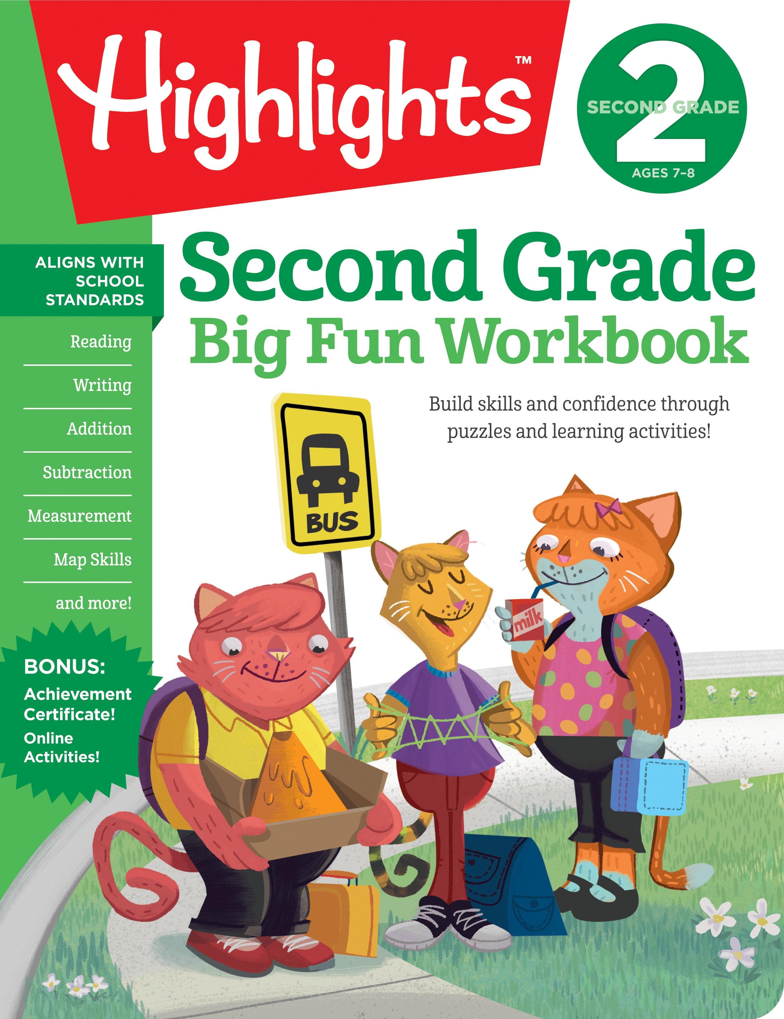 Second Grade Big Fun Workbook - (Highlights Big Fun Workbooks) (Paperback)