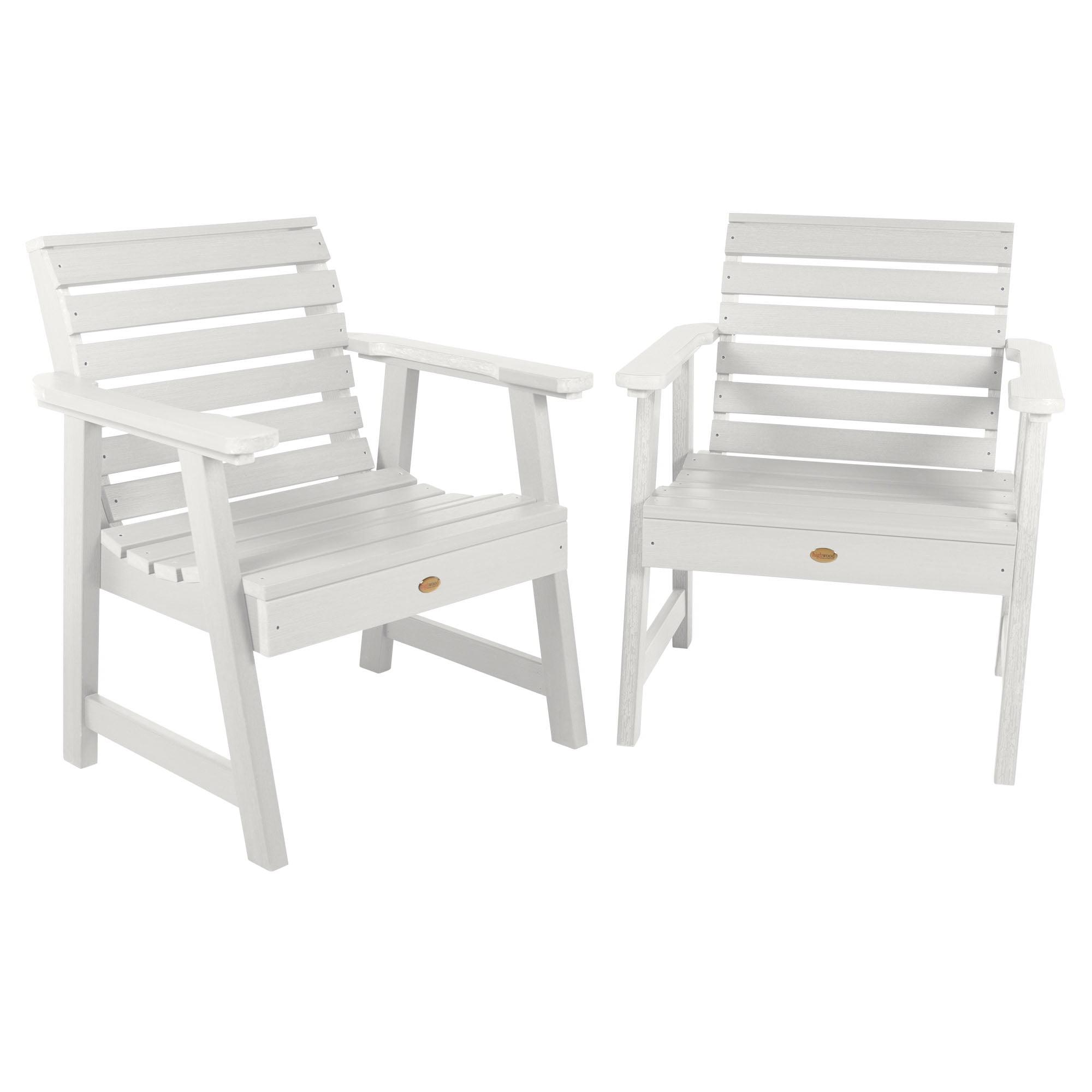 White Poly Lumber Weatherly Garden Armchair Set