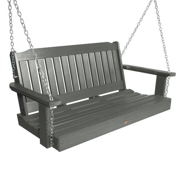 Highwood 4ft Lehigh Porch Swing - Outdoor, Eco-friendly, Synthetic Wood