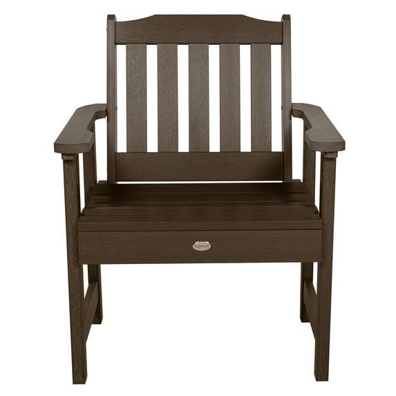 Lehigh Garden Patio Chair Weathered Acorn - highwood: Durable Outdoor Seating, Fade-Resistant